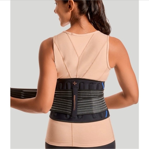 Tommie Copper Black Adjustable Back Brace Unisex Sm/M NWT - Picture 6 of 8